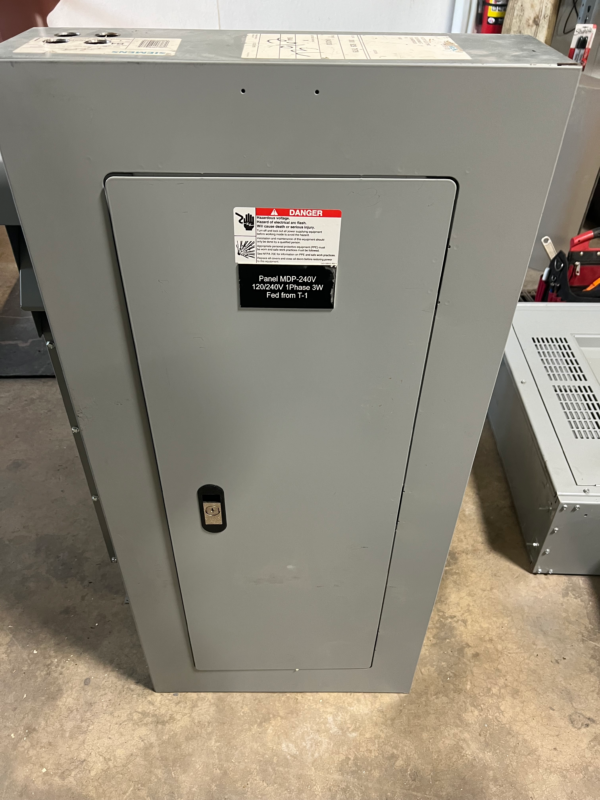 Siemens 200 Amp MCB Panel, 120/208 3 Phase with 200 Amp Feed-Through Breaker, Fully Loaded - CAT NO: P1A42QJ200CTS