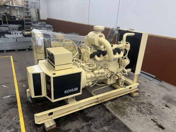 Kohler Fast Response 125 kW DIESEL genset with WHITE diesel engine package Single OR three phase configuration arrangement available
